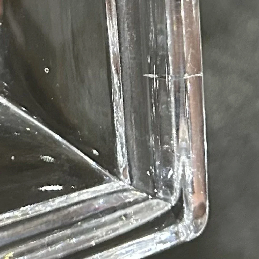 Duncan‎ Miller MCM 1940's Grecian Clear Glass Urn Vase With Handles